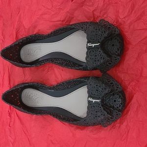 Salvatore Ferragamo black flats